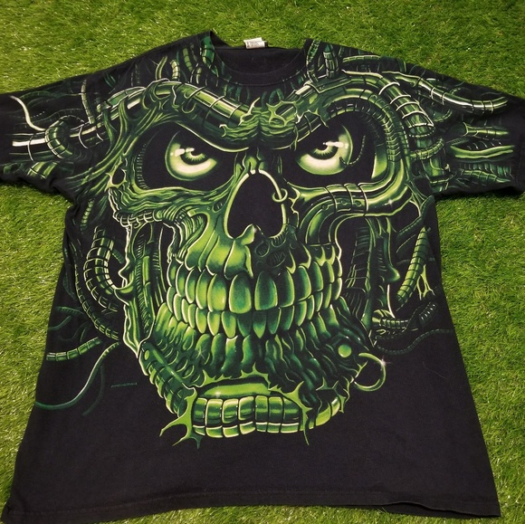 Original 998 Liquid Blue Skull All Over 